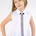 Блузка с коротким рукавом для девочки Albero белая 5088 - світлина