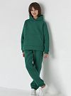 Утепленный спортивный костюм для девочки зеленый изумруд 2708-02