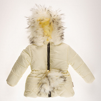 Куртка зимова для дівчинки Одягайко молочна 20263 - ціна