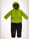 Комбинезон раздельный зимний (куртка+штаны) Одягайко зеленый 20244/32041