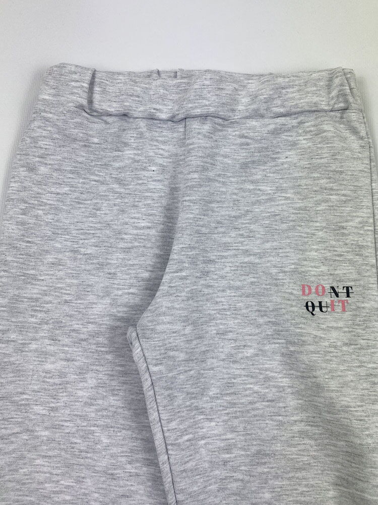 Спортивный костюм для девочки Фламинго Don't Quit серый меланж 751-326 - фотография