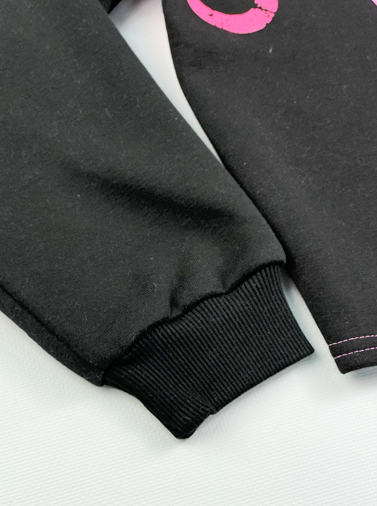 Утепленный свитшот для девочки Mevis California розовый 3989-01 - фотография