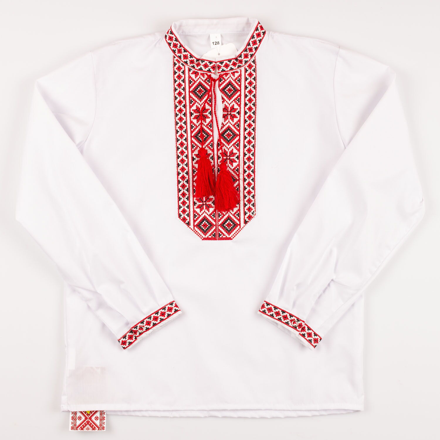 Вышиванка-сорочка для мальчика Украина Козачок красная 2338 - цена