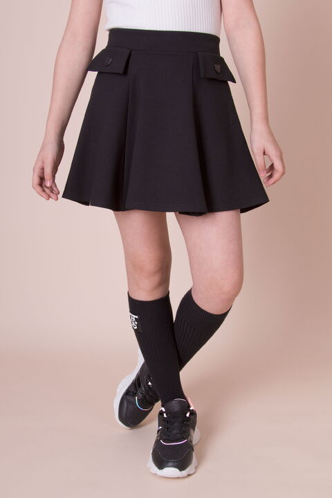 Юбка школьная для девочки Mevis черная 5154-02 - цена
