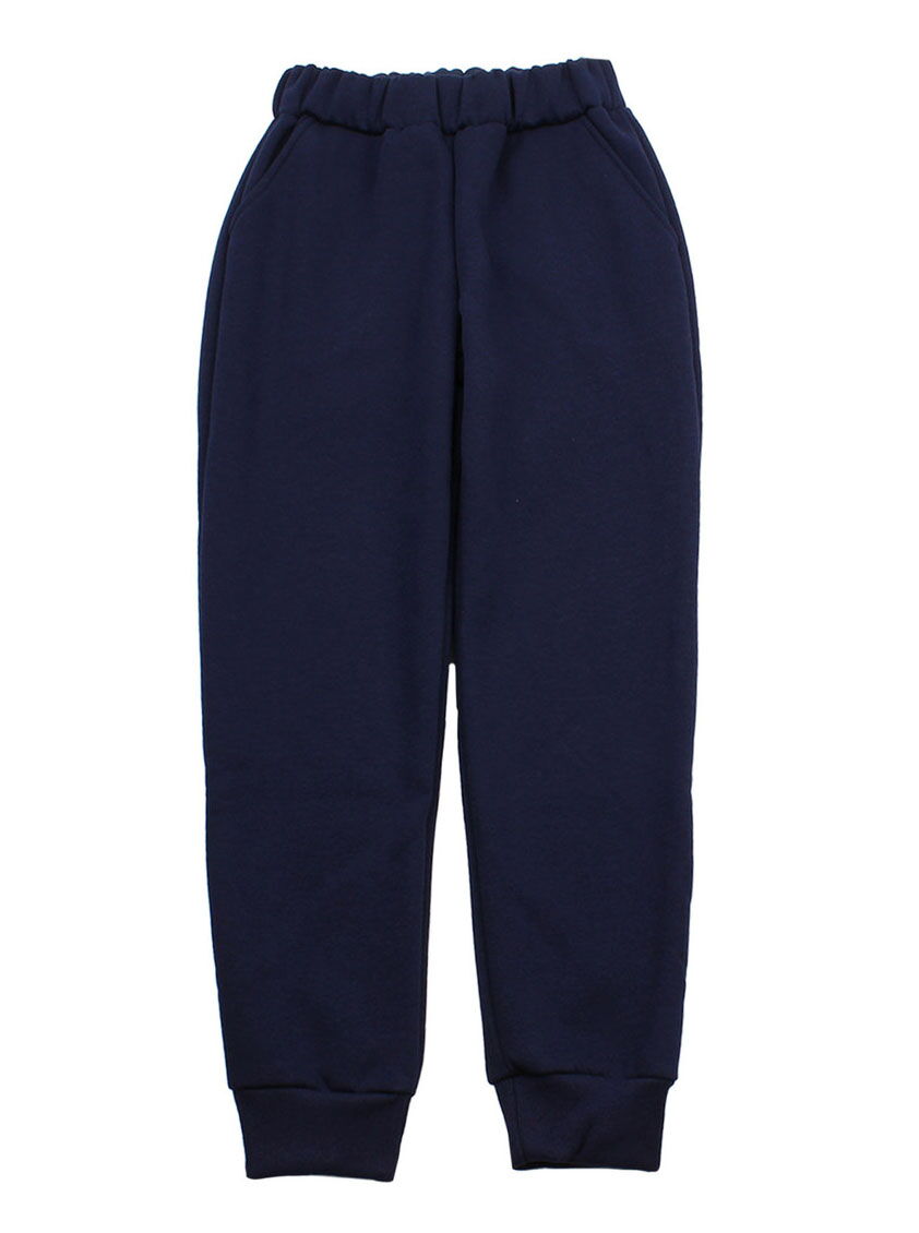 Утепленные спортивные штаны Фламинго темно-синие 824-341 - фото