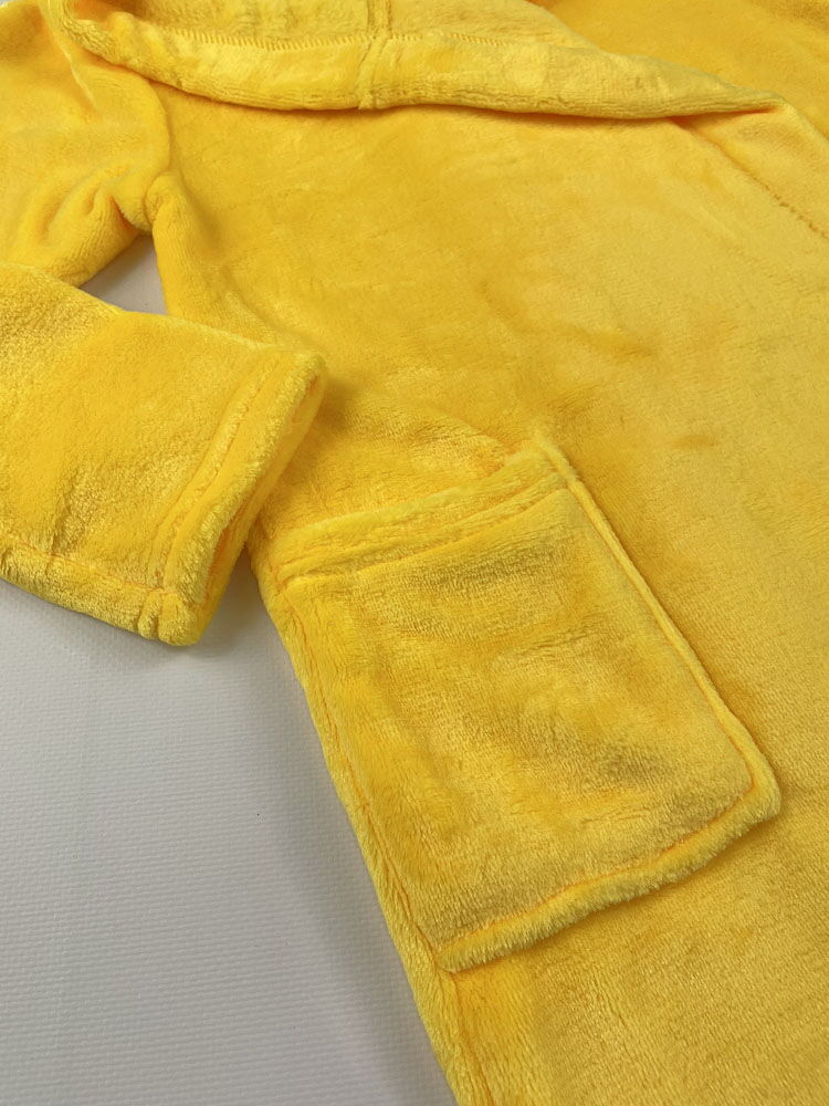Халат детский вельсофт Фламинго желтый 883-909 - фотография