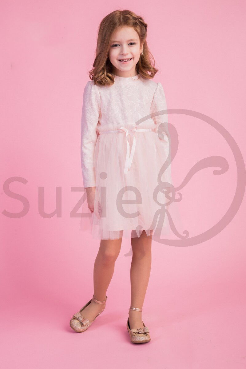 Нарядное платье для девочки Suzie Альда пудра 28903 - цена