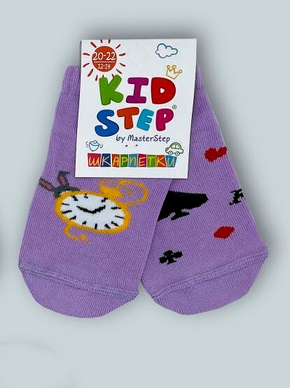 Носки для девочки Kidstep Часики сиреневые 4022 - цена
