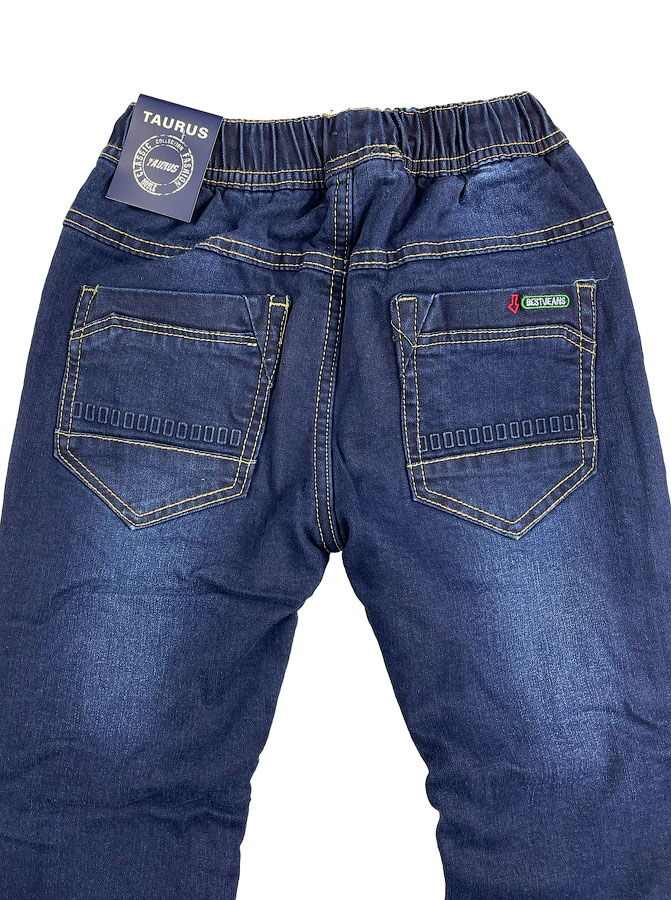Утепленные джинсы для мальчика Taurus синие B-05 - фото