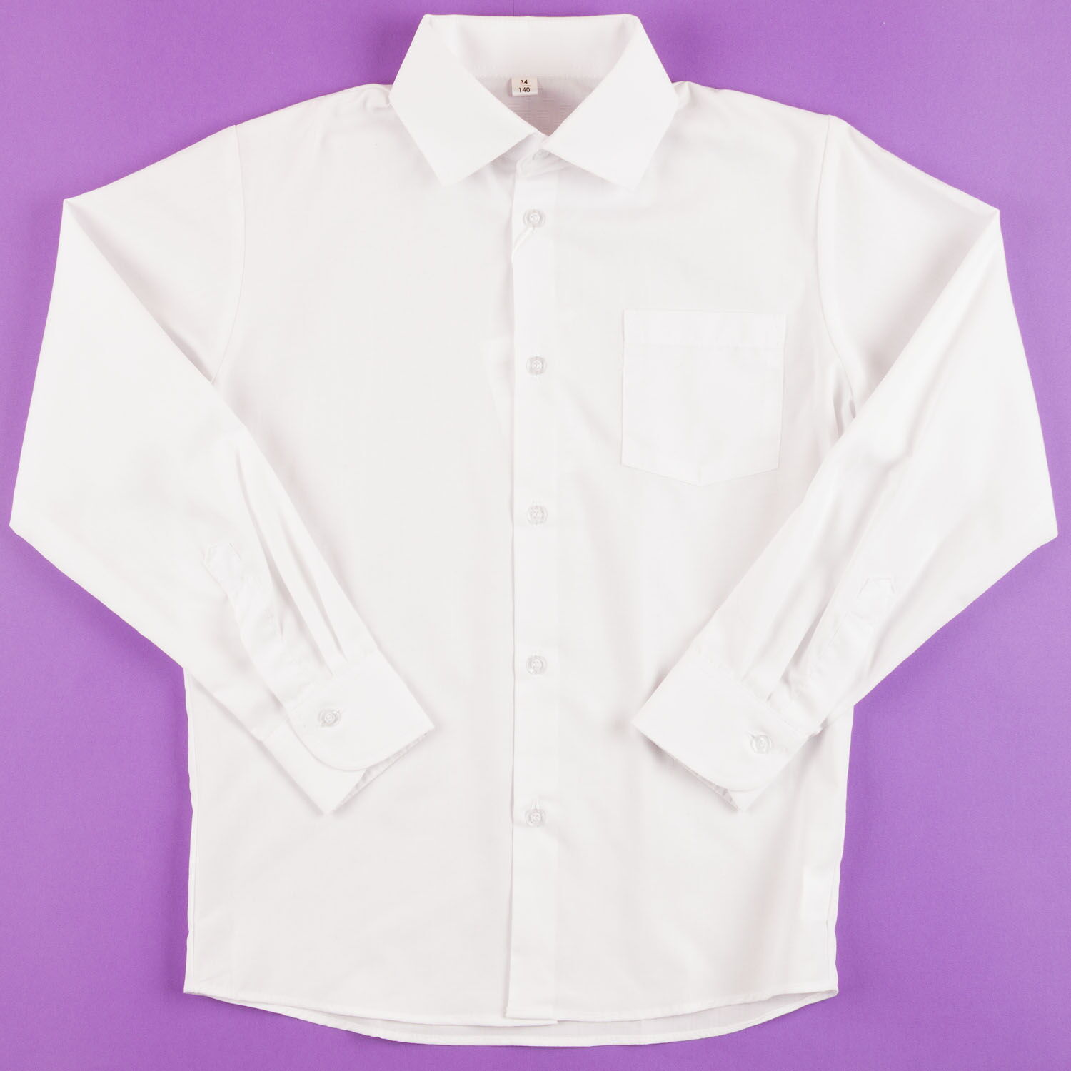 Рубашка с длинным рукавом для мальчика Mir Baby белая 5542 - цена