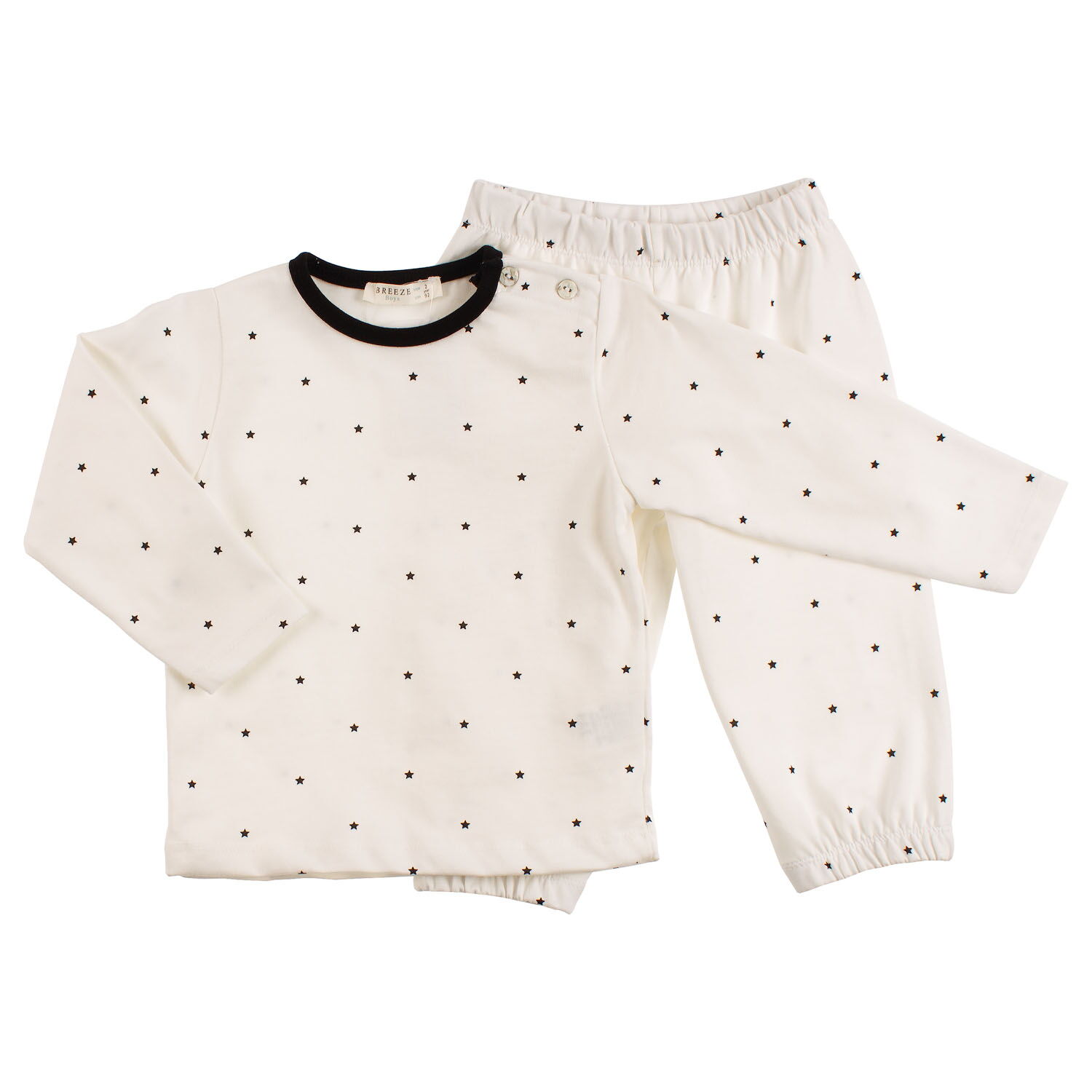 Пижама детская Breeze Звездочки белая 8382 - цена