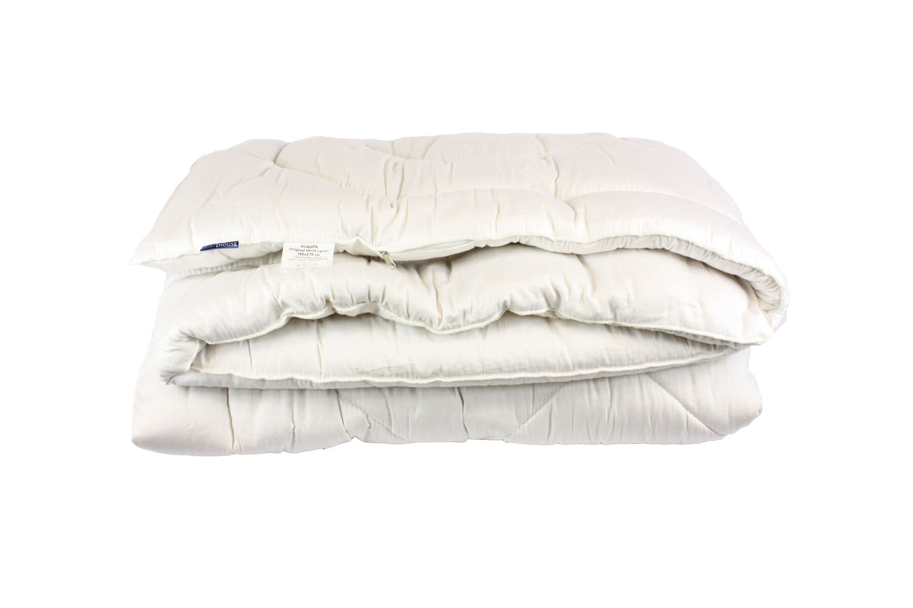 Одеяло шерстяное полуторное LightHouse Original Wool сатин 155*215 - цена