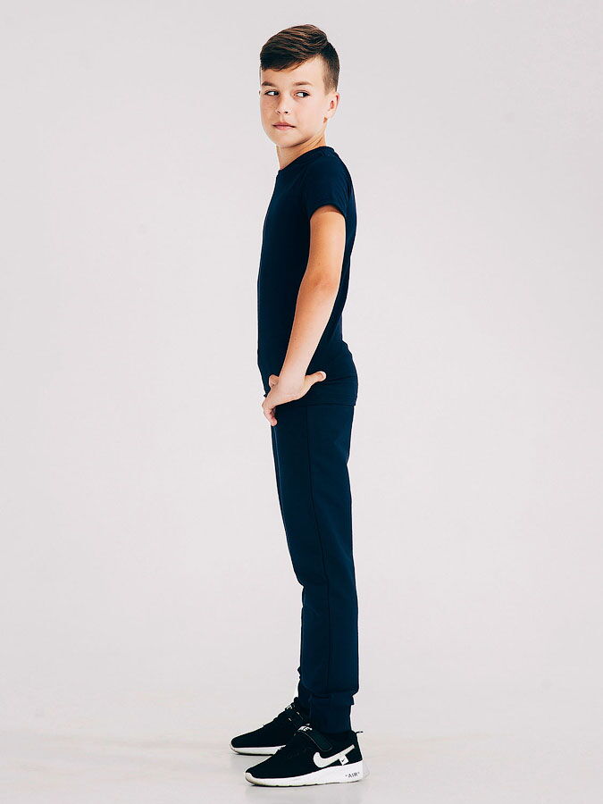 Спортивные штаны для мальчика SMIL темно-синие 115460/115441/115442 - размеры