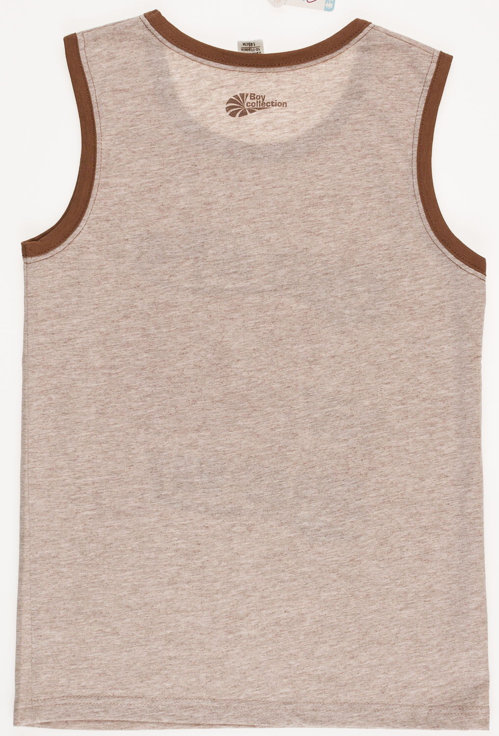 Майка для мальчика Valeri tex темно-бежевый меланж 1818-55-232 - размеры