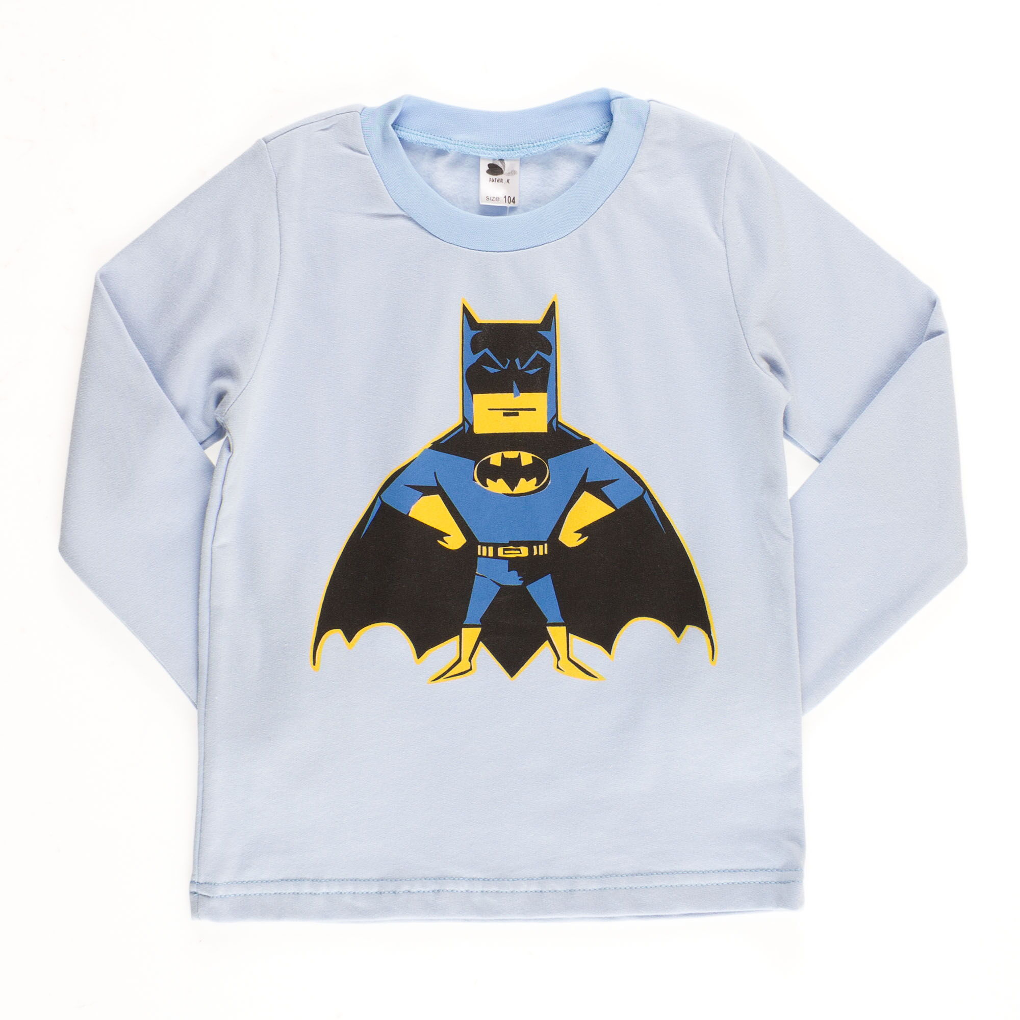Пижама утепленная для мальчика Valeri tex Бетмен голубая 1626-55-155 - купить