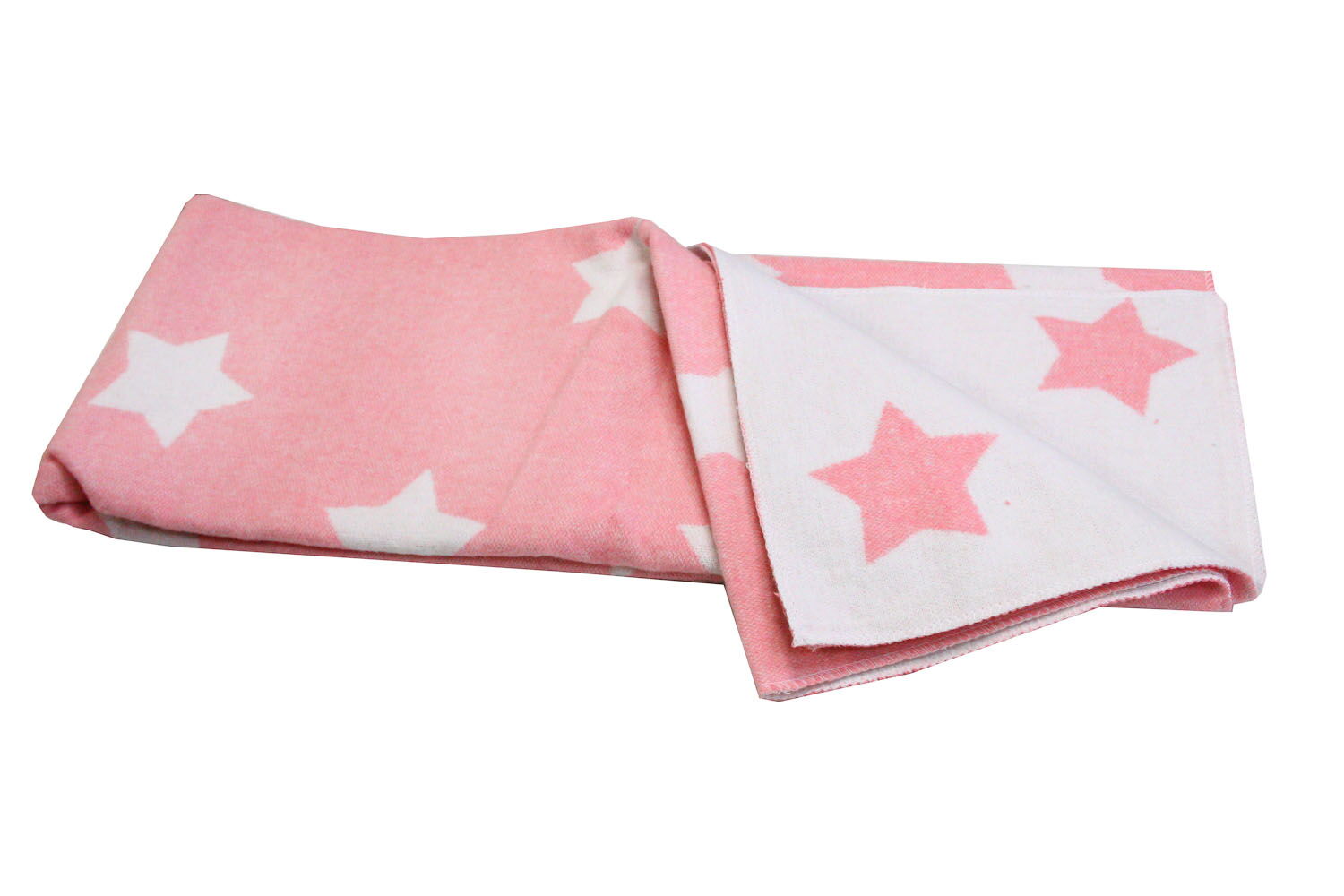 Одеяло-плед детское Vladi Звезды розовый 100*140 - картинка