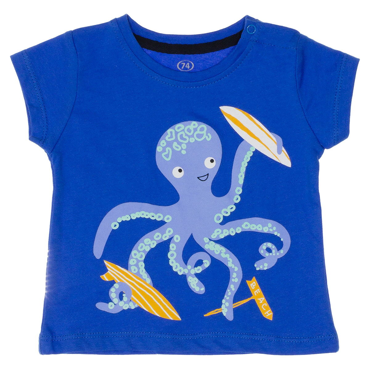 Комплект футболка и шорты для мальчика Фламинго синий 571-103 - фото