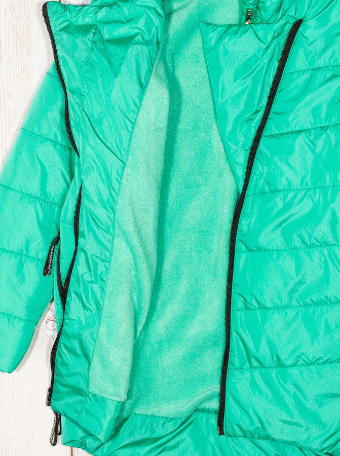 Куртка для девочки ОДЯГАЙКО зеленая 22124 - фото