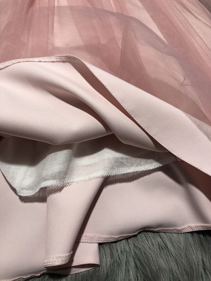 Нарядное платье для девочки Mevis розовое 2791-01 - картинка