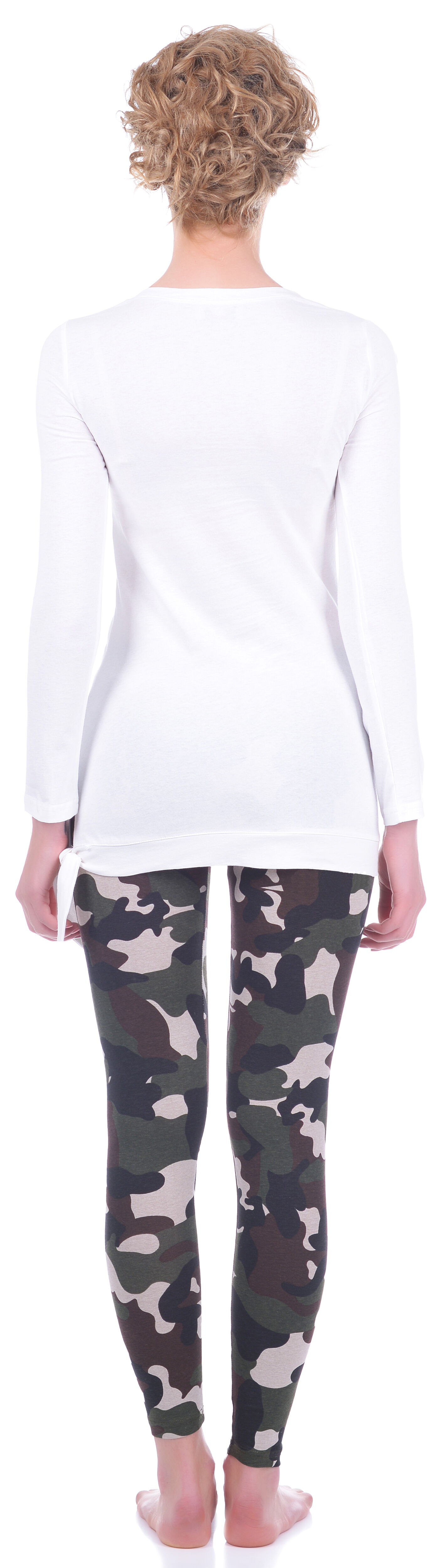 Комплект женский (футболка+штаны) MISS FIRST NICOLE белый - размеры