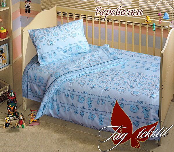Детский комплект в кроватку TAG Веревочки 110*140 см - цена