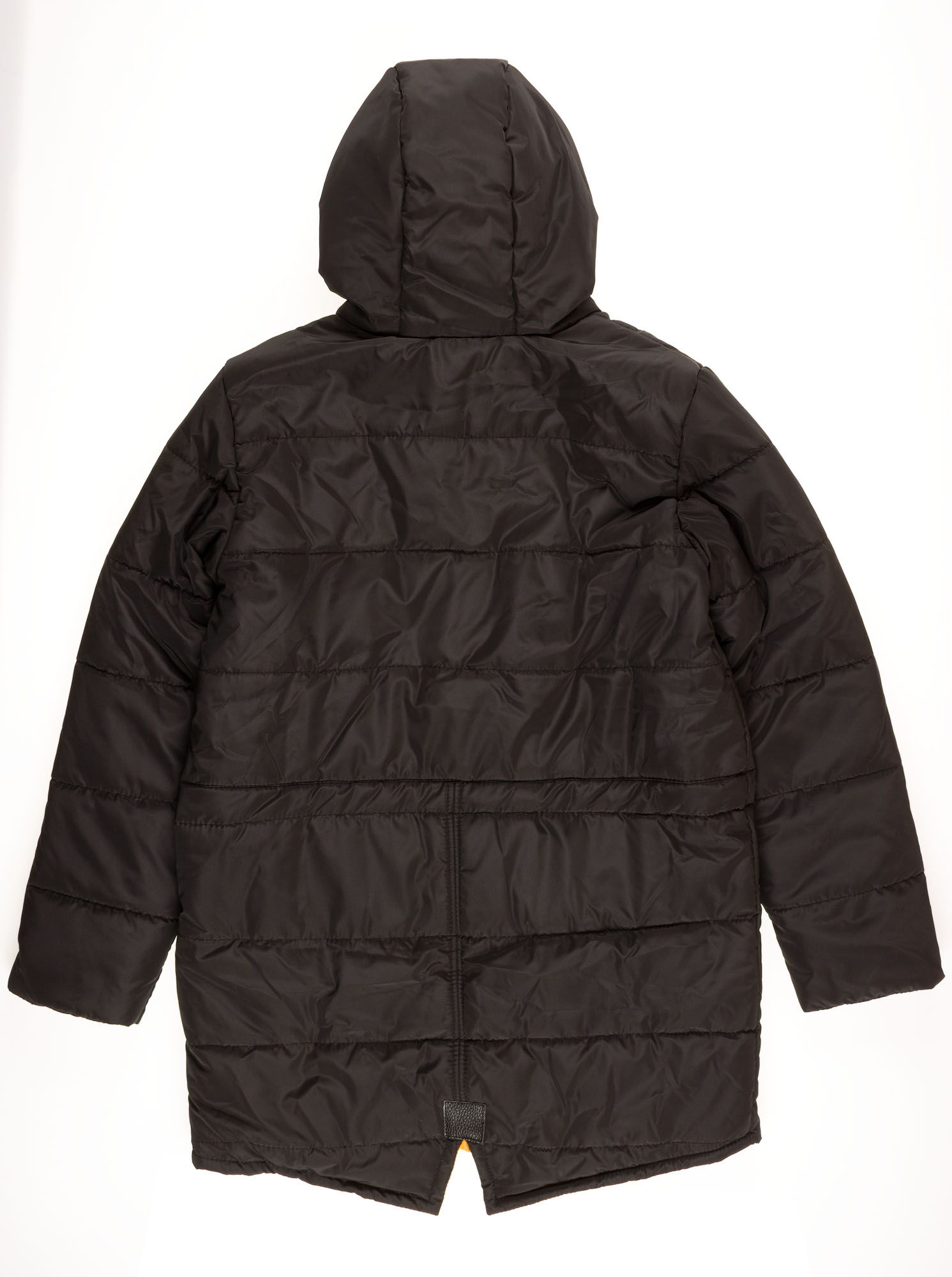 Куртка удлиненная для мальчика ОДЯГАЙКО черная 22163 - фото