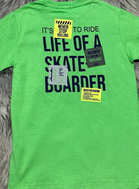 Комплект футболка и шорты для мальчика Breeze зеленый 13498 - размеры