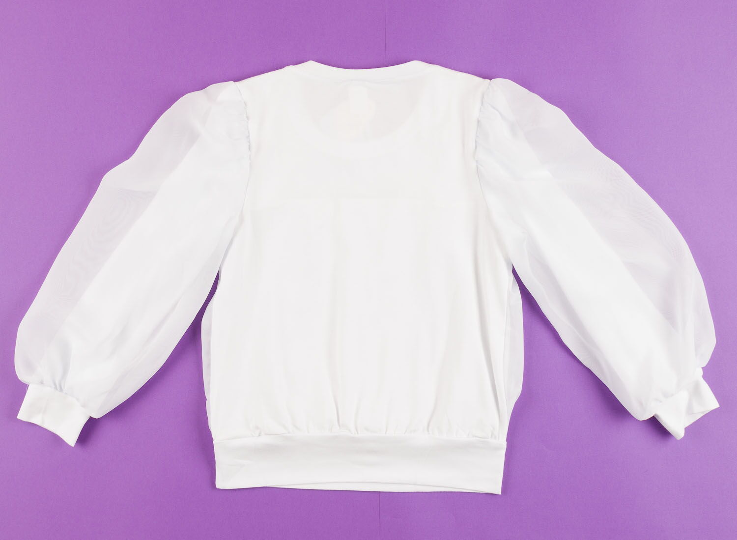 Блузка с длинным рукавом ЛЯЛЯ белая 3Т189Б - размеры