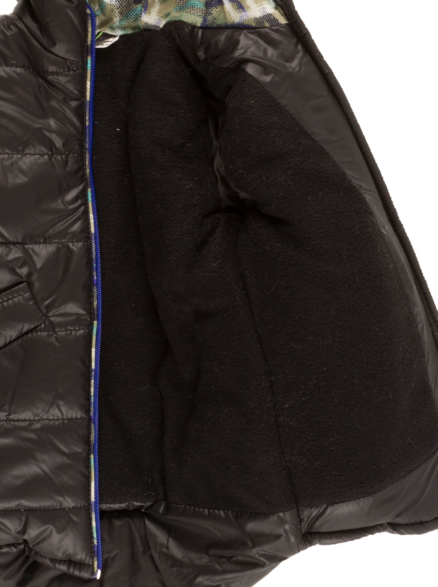 Куртка зимняя для мальчика Одягайко черная 20031О - размеры