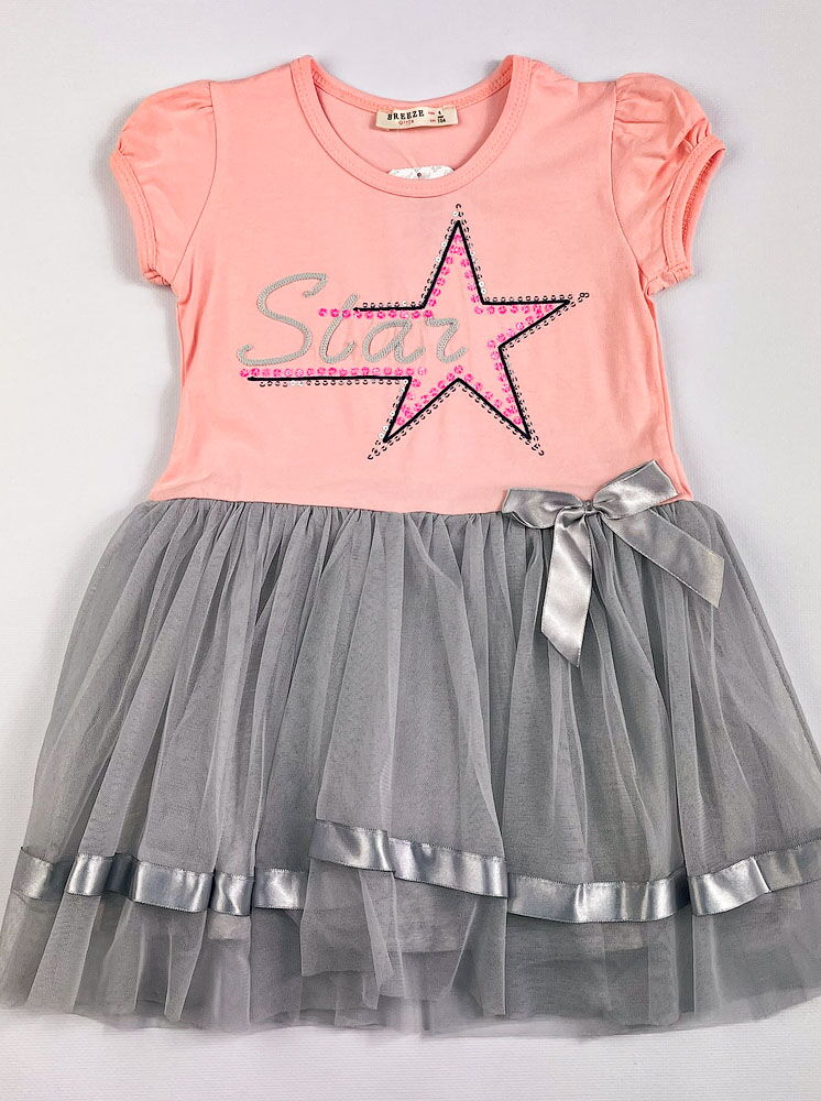 Платье для девочки Breeze Star персиковое 14116 - цена