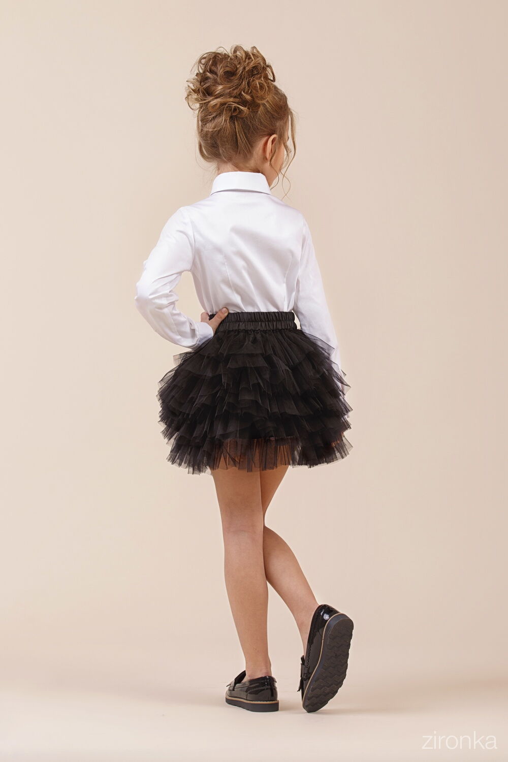 Юбка  для девочки Zironka черная 30-8002-1 - фото