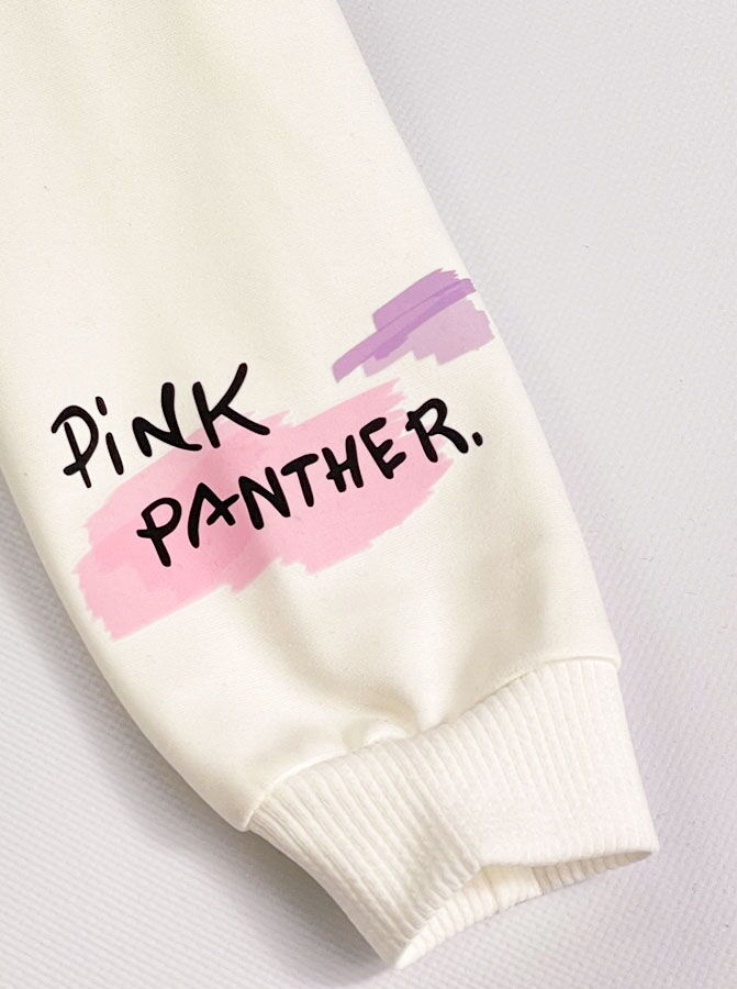 Свитшот для девочки Mevis Pink Panther молочный 4302-01 - размеры