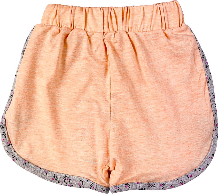 Летние шорты для девочки персиковые 019481 - картинка