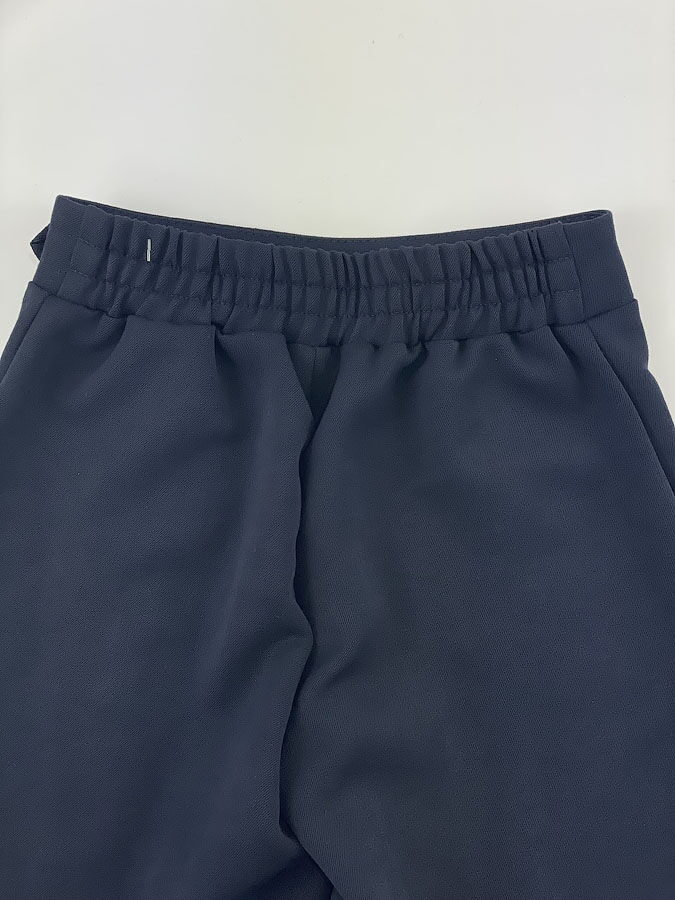 Школьные шорты для девочки Mevis синие 3698-01 - фото