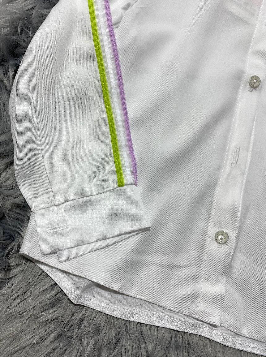 Блузка для девочки Mevis белая 3657-03 - размеры