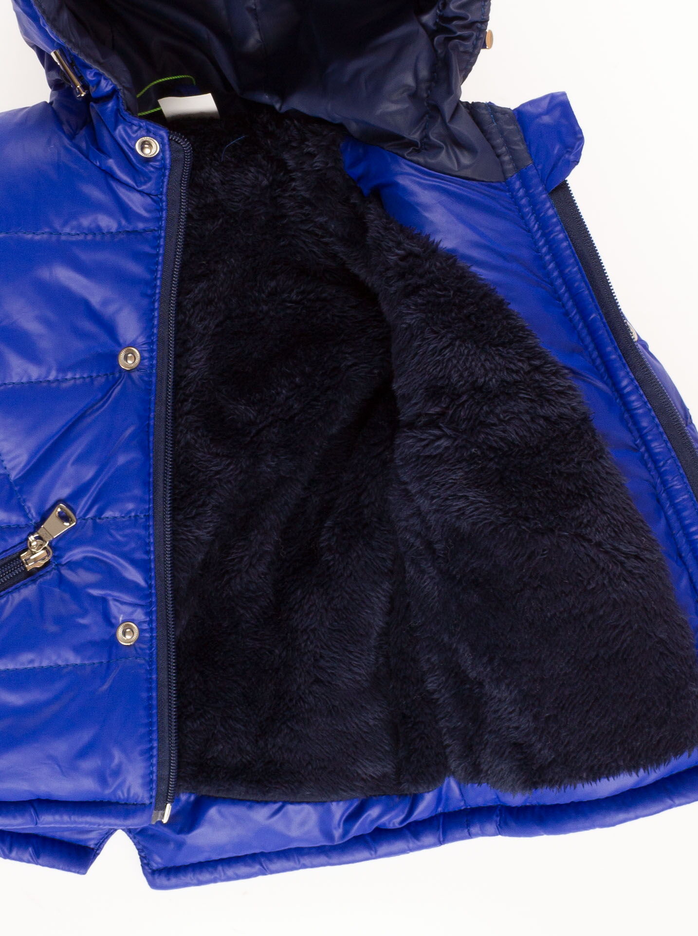 Куртка зимняя для мальчика Одягайко синяя 20044 - размеры