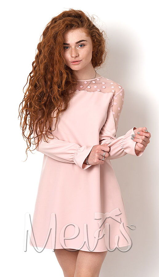 Нарядное платье для девочки Mevis розовое 2566-01 - цена