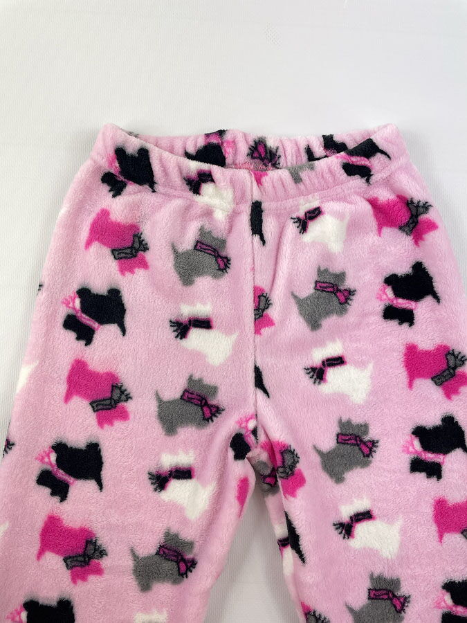 Пижама детская вельсофт Фламинго Собачки розовая 855-910 - картинка
