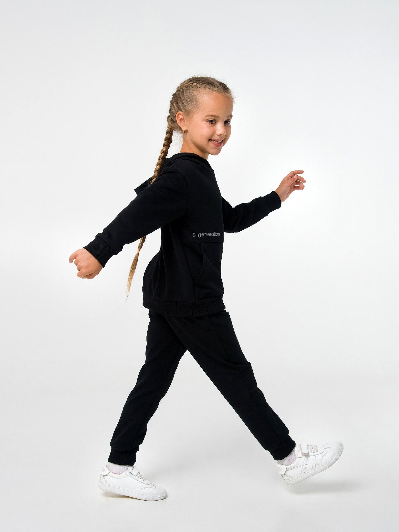 Спортивный костюм для девочки SMIL черный 117278/117279/117296 - фотография