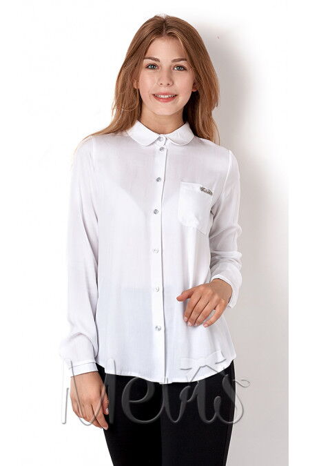 Блузка для девочки Mevis белая 2969-01 - цена