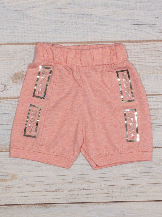 Летние шорты для девочки розовые 019353 - размеры