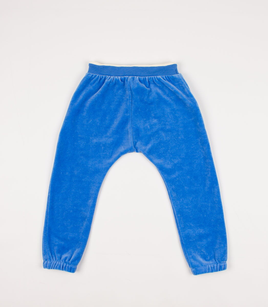 Комплект (кофта+штаны) для мальчика SMIL Игрушки велюр синий - картинка