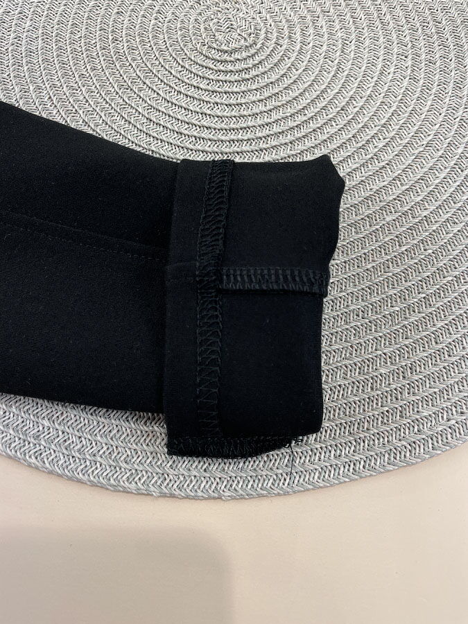 Школьные брючки-лосины для девочки Mevis черные 4998-01 - размеры