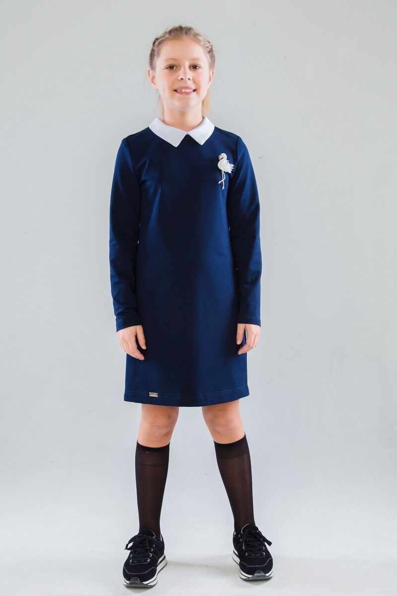 Платье школьное для девочки SUZIE Санди синее 44903 - фотография