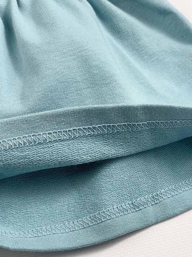 Трикотажное платье для девочки Mevis голубое 3736-05 - фото