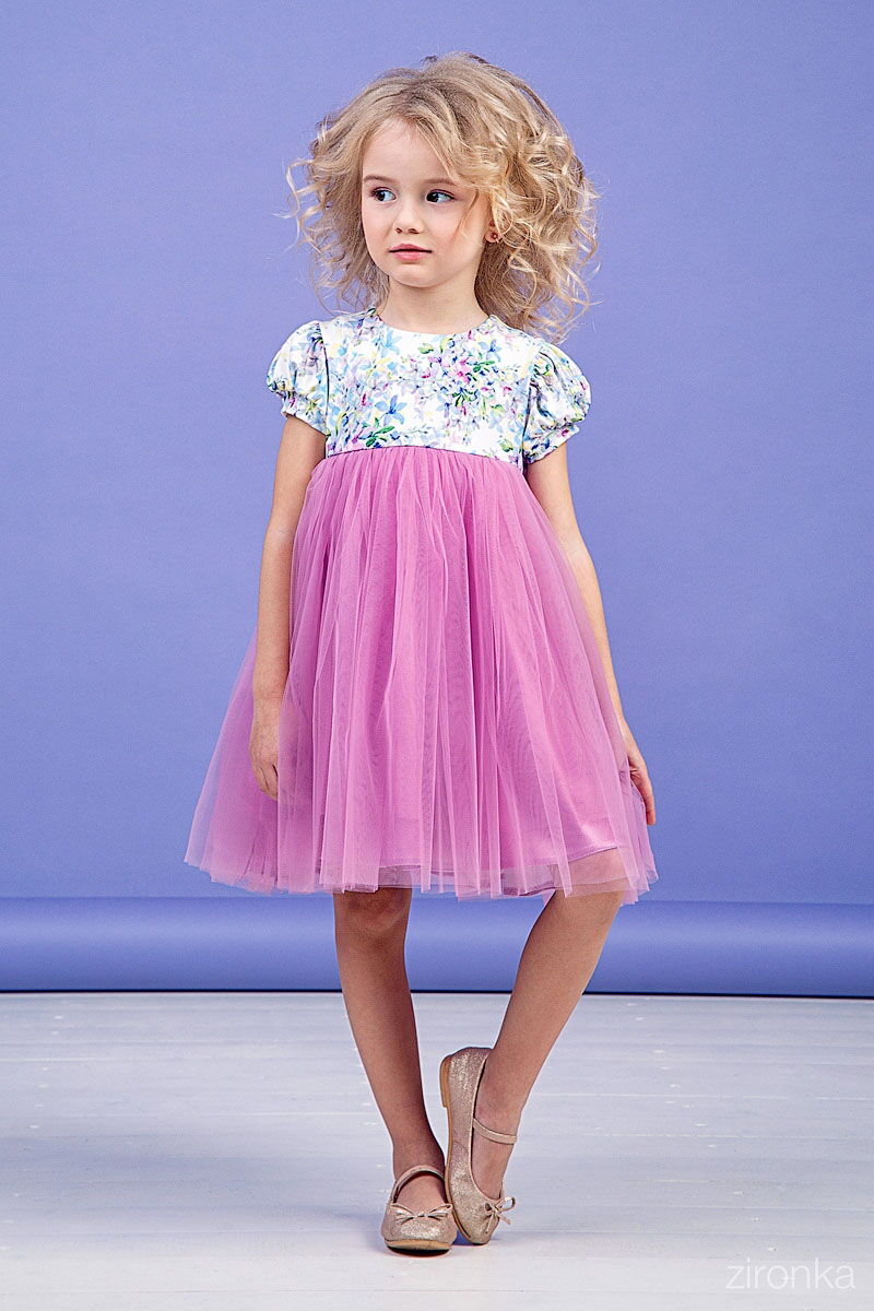 Нарядное платье для девочки Zironka сиреневое 38-9003-1 - цена