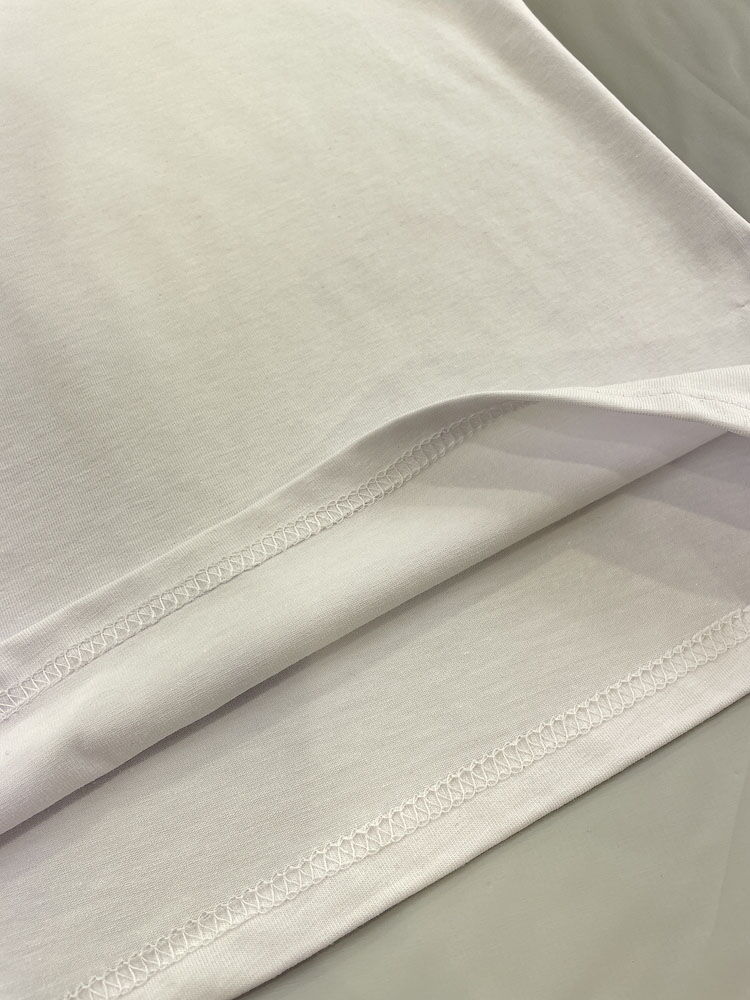 Базовая футболка оверсайз для девочки белая 1904 - фотография