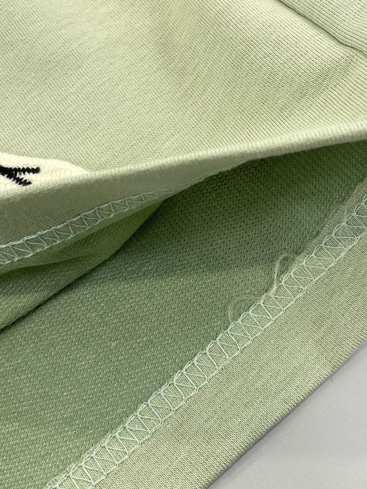Трикотажные шорты для девочки Mevis оливковые 5107-04 - фотография