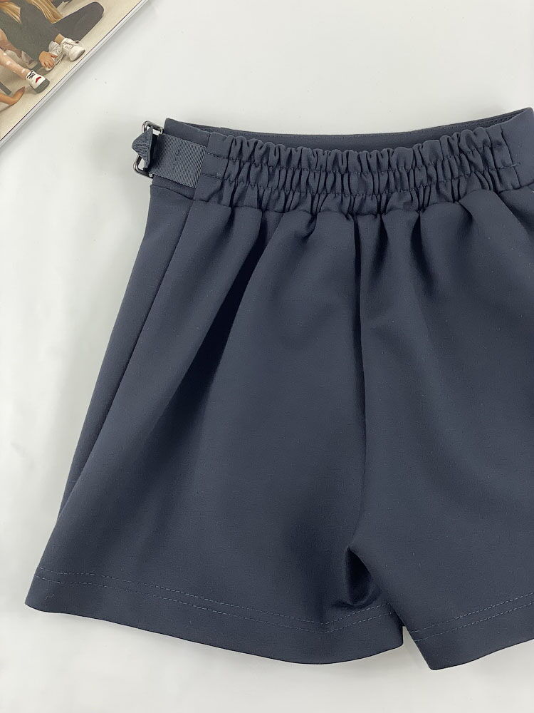 Юбка-шорты для девочки Mevis синяя 4119-01 - картинка