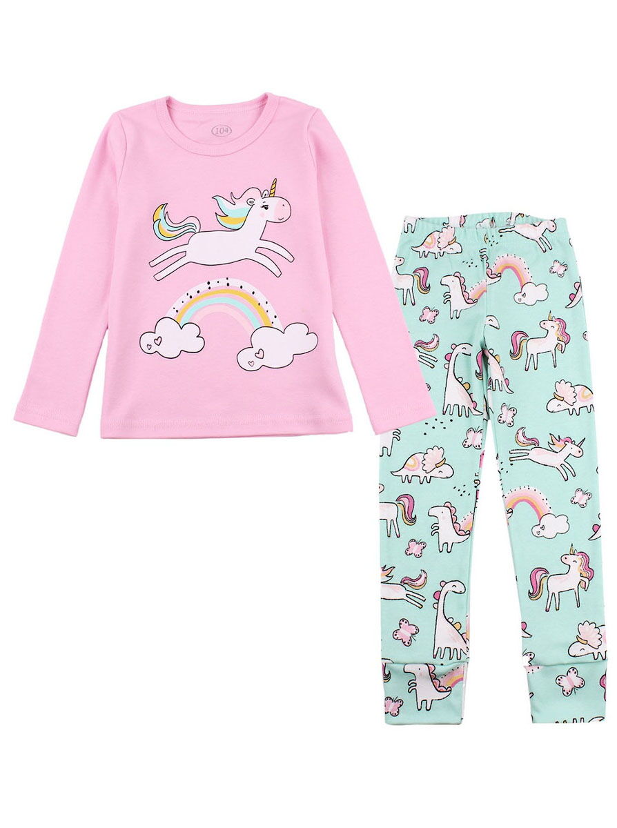 Пижама для девочки Фламинго Единорожка розовая 245-222 - цена